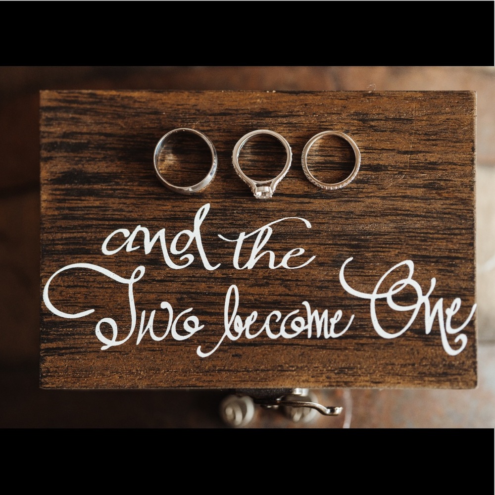 Mr. & Mrs. Wooden Ring Box